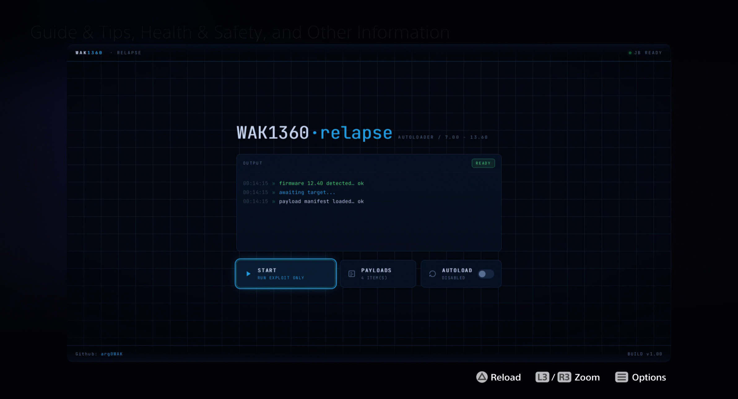 WAK1360-Relapse Injection Page